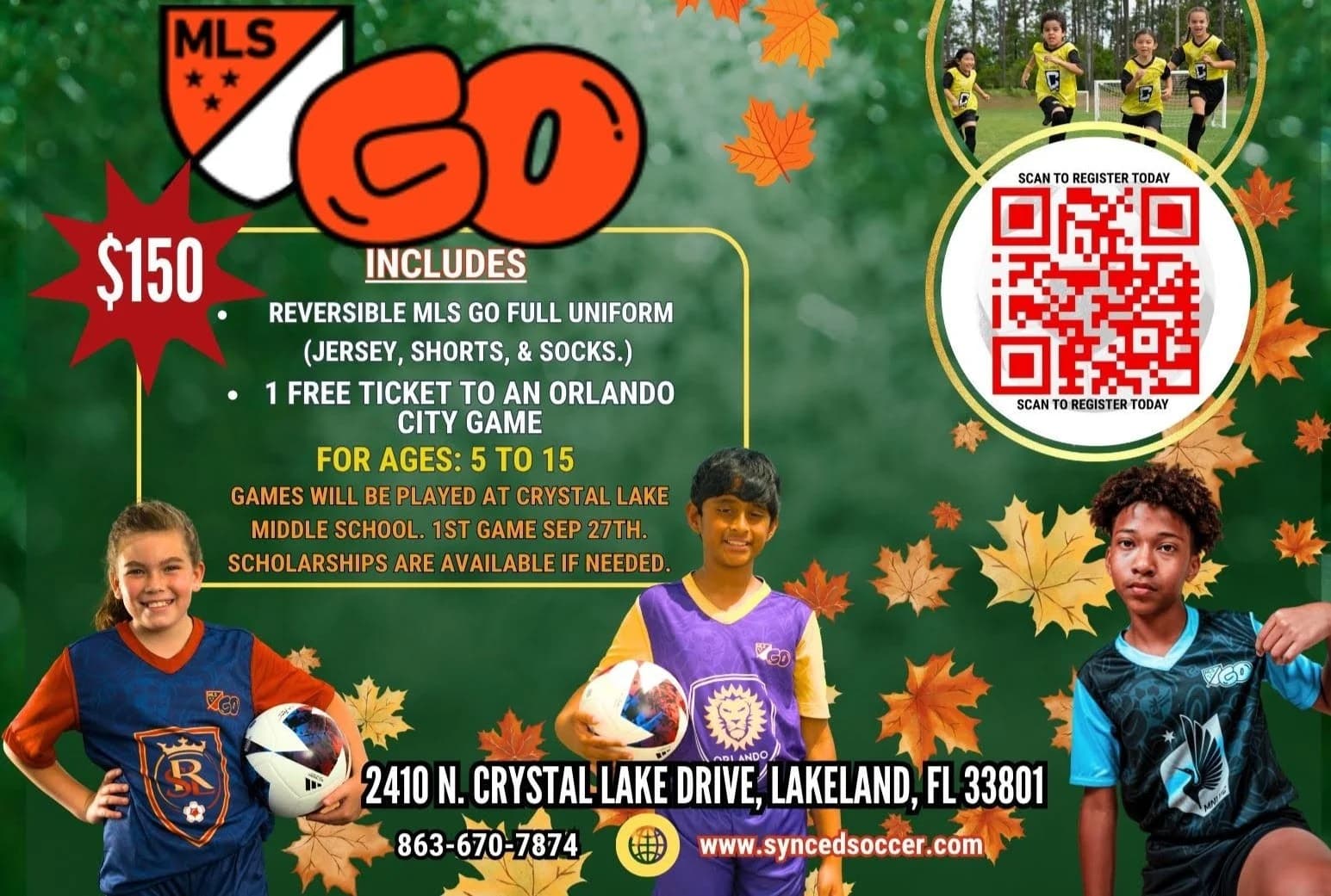 Synced Soccer Academy players