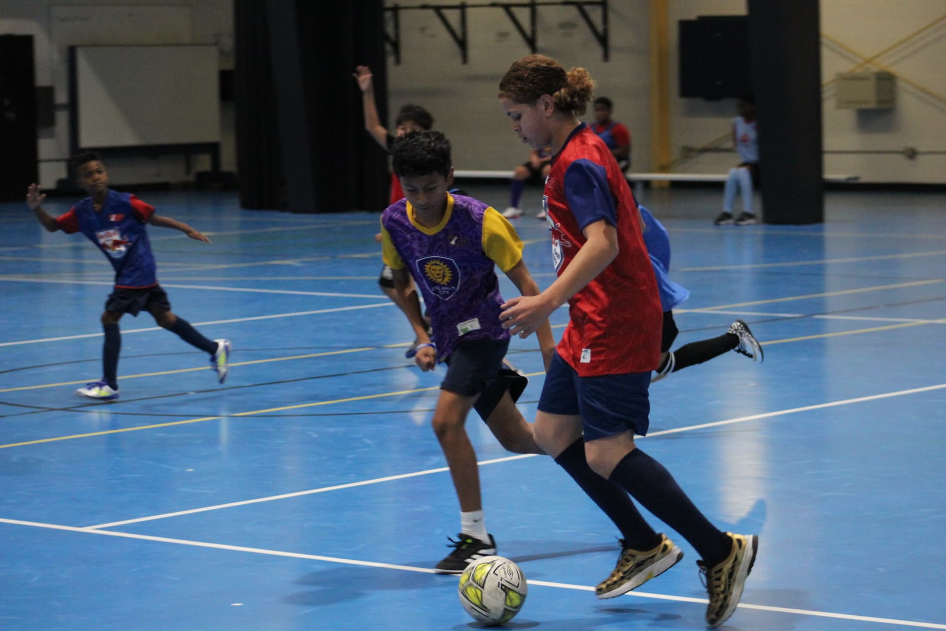 Synced Soccer Academy players